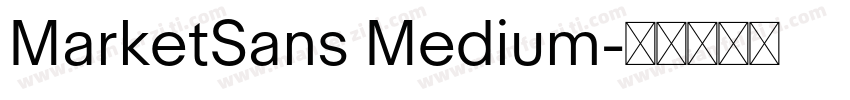 MarketSans Medium字体转换